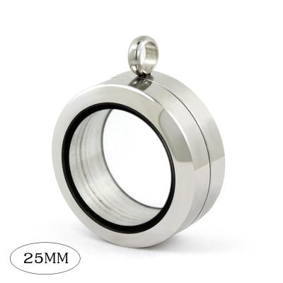 China Wholesale Durable Stainless Steel Twist Charm Glass Floating Pendant Fit 8mm Bead for sale