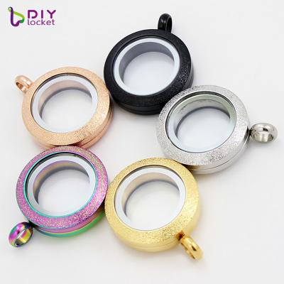 China Wholesale CLASSIC Mixed Styles 20mm Twist Stainless Steel Pendant Glass Floating Pendant For Floating Charm DIY Personalized Jewelry for sale