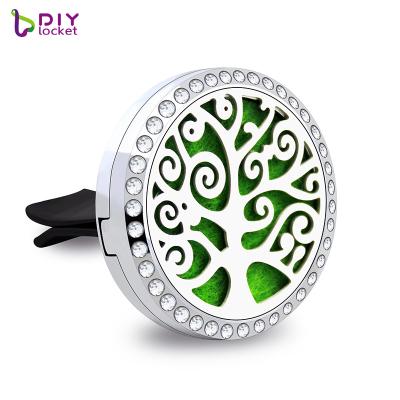 China Wholesale FASHIONABLE Style Rhinestone Alloy+Stainless 9 Steel 30mm Car Diffuser Pendant for sale