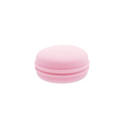 China Low MOQ New Design Latex Free Beauty Cosmetic Macaron Puff Make Up Sponge for sale