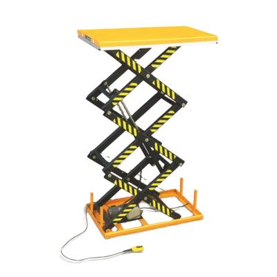 China Building Material Stores Electric Hydraulic Scissor Lift Table for sale