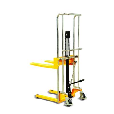 China Building Material Stores Foot Pedal Hand Fork Hydraulic Lifting Stacker for sale