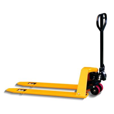 China Material of construction shops ultra-low profile with Min. Height 55mm and 36mm hand pallet truck for sale