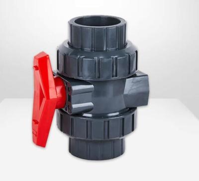 China General PVC / UPVC Double Union Ball Valve , PVC Plug Ball Valve for sale