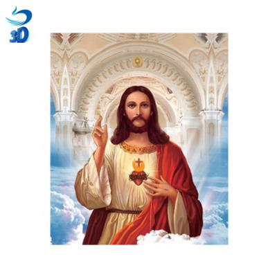 China World High Quality 3d Jesus Christian Jesus Image 3d Lenticular Image Customized for sale