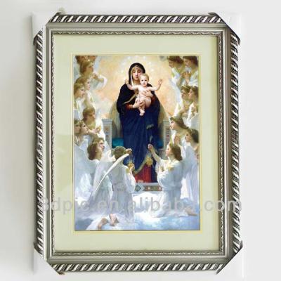 China Virgin Mary / Jesus / God 3d modern religious image with frame for sale