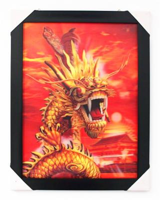 China China In The Frame Dragon Plastic Art Traditional Chinese Lenticular 3d Pictures for sale