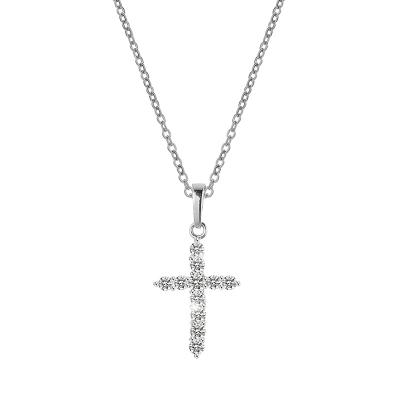 China New Fashion Fashion Religious Christian Faith Cross Necklace Stainless Steel Chain Plated Pendant Necklaces For Women Jewelry for sale