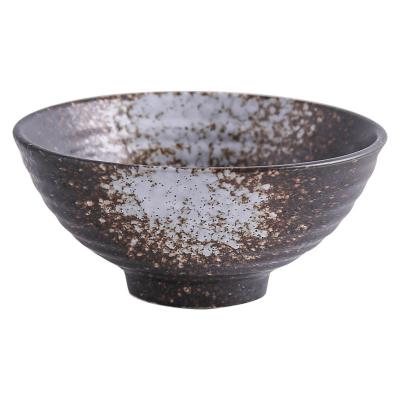 China Good Quality Viable Ceramic Japanese Bowls Glazed Ramen Bowl Porcelain Noodle Bowl for sale