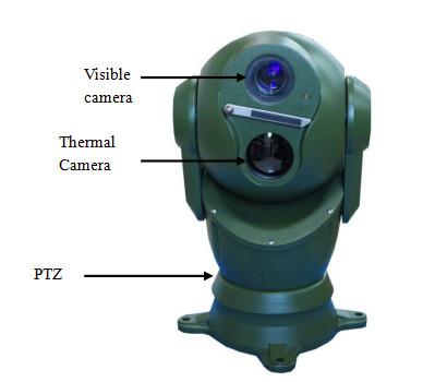 China 30X Optical Zoom Dome Dual Thermal Camera Long Range Ptz Camera For Vehicle Mounted for sale