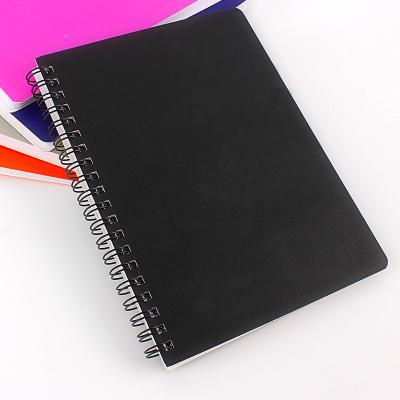 China Custom wire-o spiral notebook paper B5 card black cover ordered line spiral notebook woodfree 80gsm paper school cheap notebook for sale