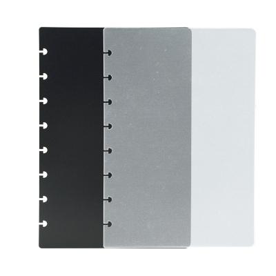 China Clear Plastic Planner Cover Gel PP A4/A5/B5/B6 Notebook Cover With Disc Binding for sale