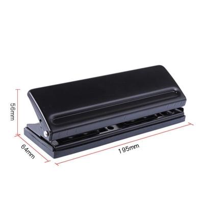 China A5/A6/A7 Hole Puncher Planner, Round Metal Black 6 Rings Hole Puncher for Binding, Refill Page Puncher 195x64mm for sale