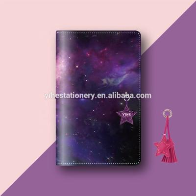 China Full color printing starry travel planner sky cover palnner custom with custom notebook travel palnner with leather for sale