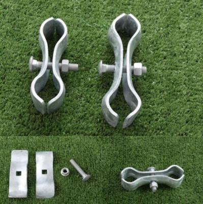 China Easily Assembled Temporary Fence HDG Metal Link Chain Fence Outer Diameter 3/8inch Temporary Clamps 1 For Sale for sale