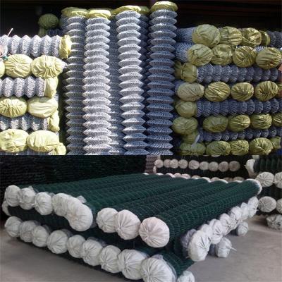 China Bulk Price Easily Assembled 6ft Galvanized And PVC Coated Chain Link Fence Diamond Mesh for sale