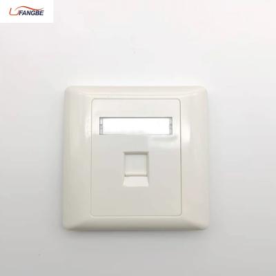 China Network 86 Type Computer Socket Face Panel 1007-2 Cable RJ45 Interface Outlet Wall Switch for sale