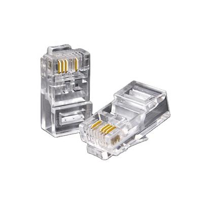 China RJ45 8P4C Microwave Plug Crystal Main Connector for sale