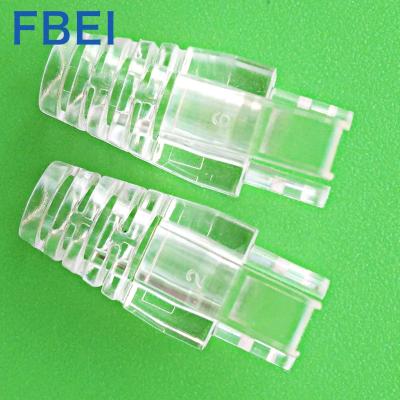 China RJ45 Microwave Connector Boots Cover 8P FANGBEI Microwave Male White CN; GUA for sale