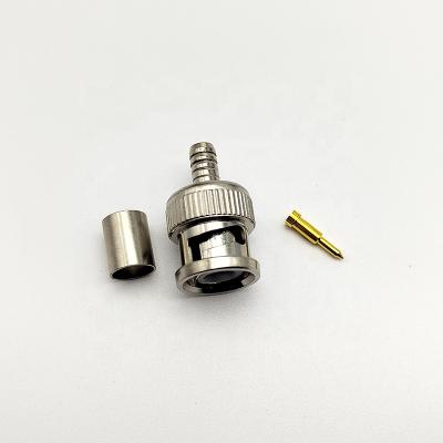 China BNC Video Male Compression Connector For RG59 RG58 RG60 Cables for sale