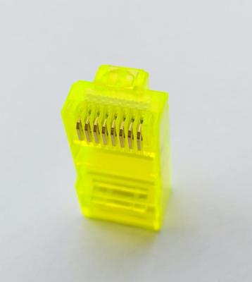 China Microwave Crystal Color RJ45 Cat5e Connector RJ45 8P8C Plug CAT5e Head for sale