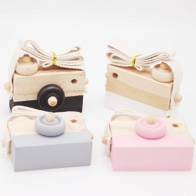 China Playing Wholesale Made In China Wood Cute Pretend Toy Wooden Baby Kids Camera Toys Promotion High Quality Other for sale