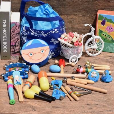 China Educational Toy Children Instruments Set 16 Pcs Factory Directly For Sale Early Educational Baby Musical Rattle Drums Toys Musical Instruments for sale