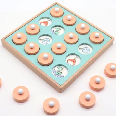 China Early Educational Toy Children's Educational Toys Memory Wooden Chess Numbers And Letters Animal Memory for sale