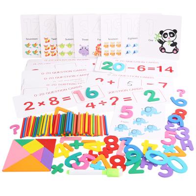 China Toy New Arrived Wooden Number Building Alphabet Letter Spelling Word Puzzle Game Kids Math Learning Cards Children Preschool Educational Toys for sale