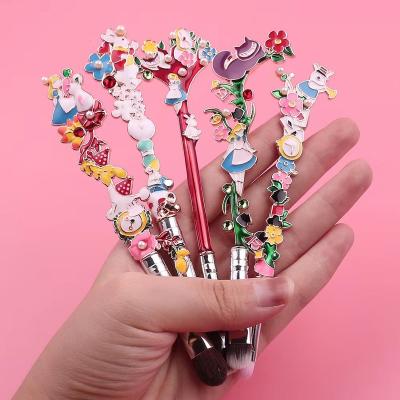 China Angular Blush Bunny Eye Brush Set 5 Piece Anime Collection Cartoon Makeup Brush Set Cute Animal Gift For Girls for sale