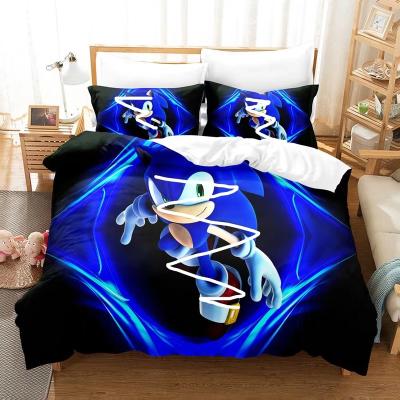 China PORTABLE High Quality 3D Animation Printed Microfiber Fitted Teen Comforter for sale