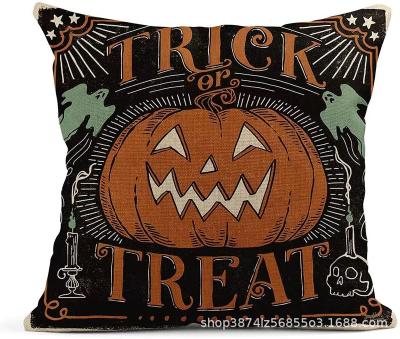 China Custom Printed Halloween Anti-Static Custom Pillowcases Pillowcases Pumpkin Decorations for sale