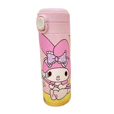 China Viable Cartoon Keep Safe Hot Water Bottle Stainless Steel Lid Cup Baby Milk Powder Bottle for sale