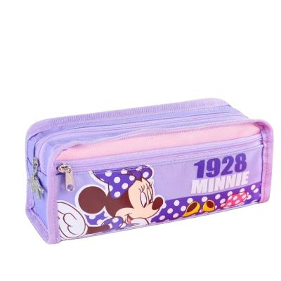 China Cute Pink Cartoon Figure Pencil Pouch Pencil Pouch for School and Office Mickey and Minnie Cartoon for sale