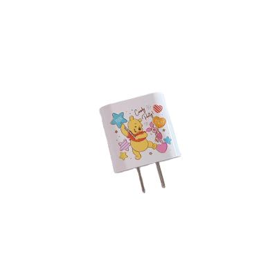 China Cartoon Figure Fast Charging Power Adapter Socket 20W Palladium for sale