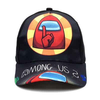 China European and American Fashion Cartoon Printing Hat Color Handsome Hat Cotton Personality Adjustable Hat for sale