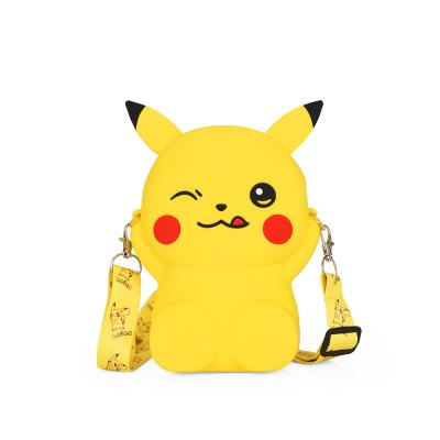 China New Cartoon Waterproof Stitch Coin Purse Shoulder Messenger Mobile Phone Storage Rubber Bag for sale