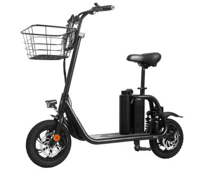 China 2020 Unisex Electric Scooter Bike Mini Citycoco Seated Electric Scooter New For Adults With Basket Lehe S6 for sale