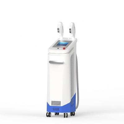 China New design removal the hair two handles SHR fast hair removal e-light ipl shr hair removal machine for sale