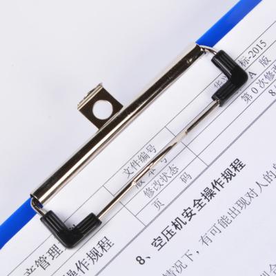 China Stationery Hardware Accessories Metal Clipboard Paper Drawing Board Plastic Clips for sale