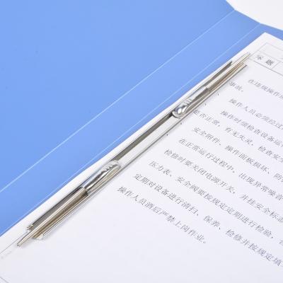 China Flexible 200mm Holes Customized Stainless Steel Office Stationery Accessories Metal Document Binding Clip Flexible Folder Clips 2 for sale