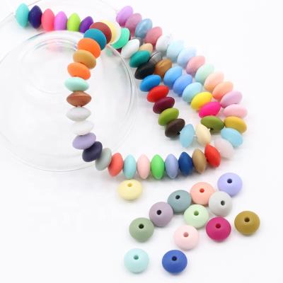 China Silicone Teether Beads Wholesale BPA Abacus Shape Silicone Baby Teething Beads for sale