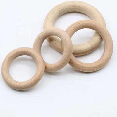 China Eco Friendly BPA Free For Baby Toy Food Grade Wooden Teething Ring for sale