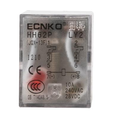 China Sealed general purpose relay LY2NJ 8Pin JQX-13F HH62P cheap and good quality with silver dot ECNKO factory direct sale for sale