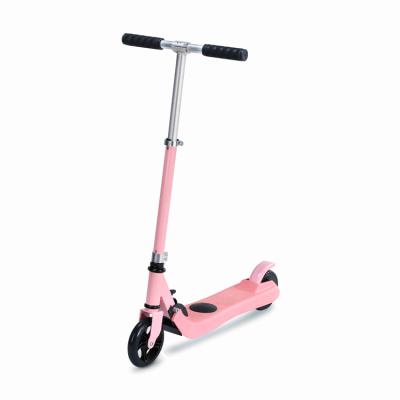 China Mini Kids Electric Scooter Foot Brake Folding 2 Wheels Scooter for Kids with LED Light Adjustable Scooter Toys 12 yrs Girls for sale