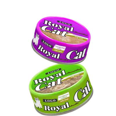 China Skin & Coat Health Food Canning Companies 80g  Cat Snacks Cat  Treats Canned Wet Food for Cat Pet Treats for sale