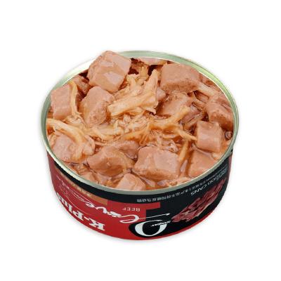 China Skin & Coat Health Wholesale Animal food  Canned Dog Food Beef Flavor Can China Supplier for sale