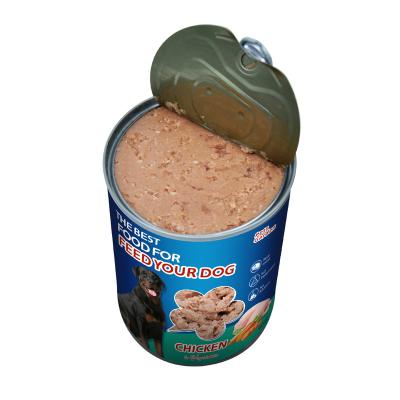 China Skin & Coat Health 200g 375g  400g Beef Flavor Organic Canned  Dog OEM Pet Wet Food Distributors for sale