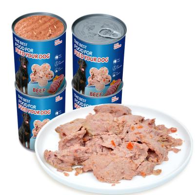 China Skin & Coat Health Beef Flavor Organic Canned Dog OEM Pet Wet Food Distributors 200g 375g 400g Pet Storage Bin for Small Dogs Cats Food Dry Fresh for sale