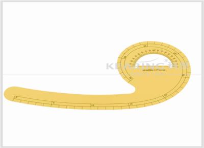 China Régua de curva francesa plástica da impressão da tela da espessura do tipo 1.2mm de Kearing para o projeto da forma # o 6045B à venda